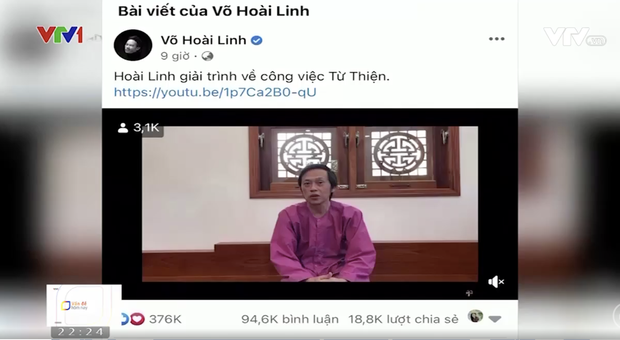 Hoài Linh, Trấn Thành, Thuỷ Tiên lên sóng VTV v