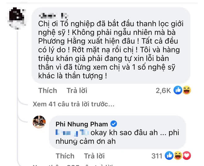 Phi Nhung bị cà khịa bởi Netizen và cách đáp trả quá bất ngờ